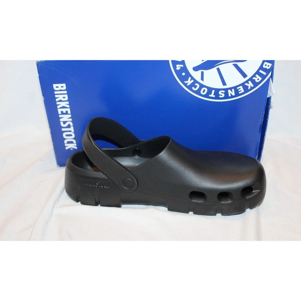 BIRKENSTOCK MEN'S BIRKI FLOW EVA CLOGS BLACK NEW EU 45 REGULAR US 12